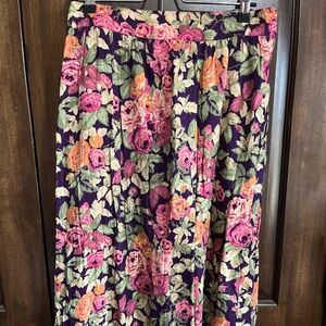 Ven Heusen Cotton Floral Skirt Sz 12